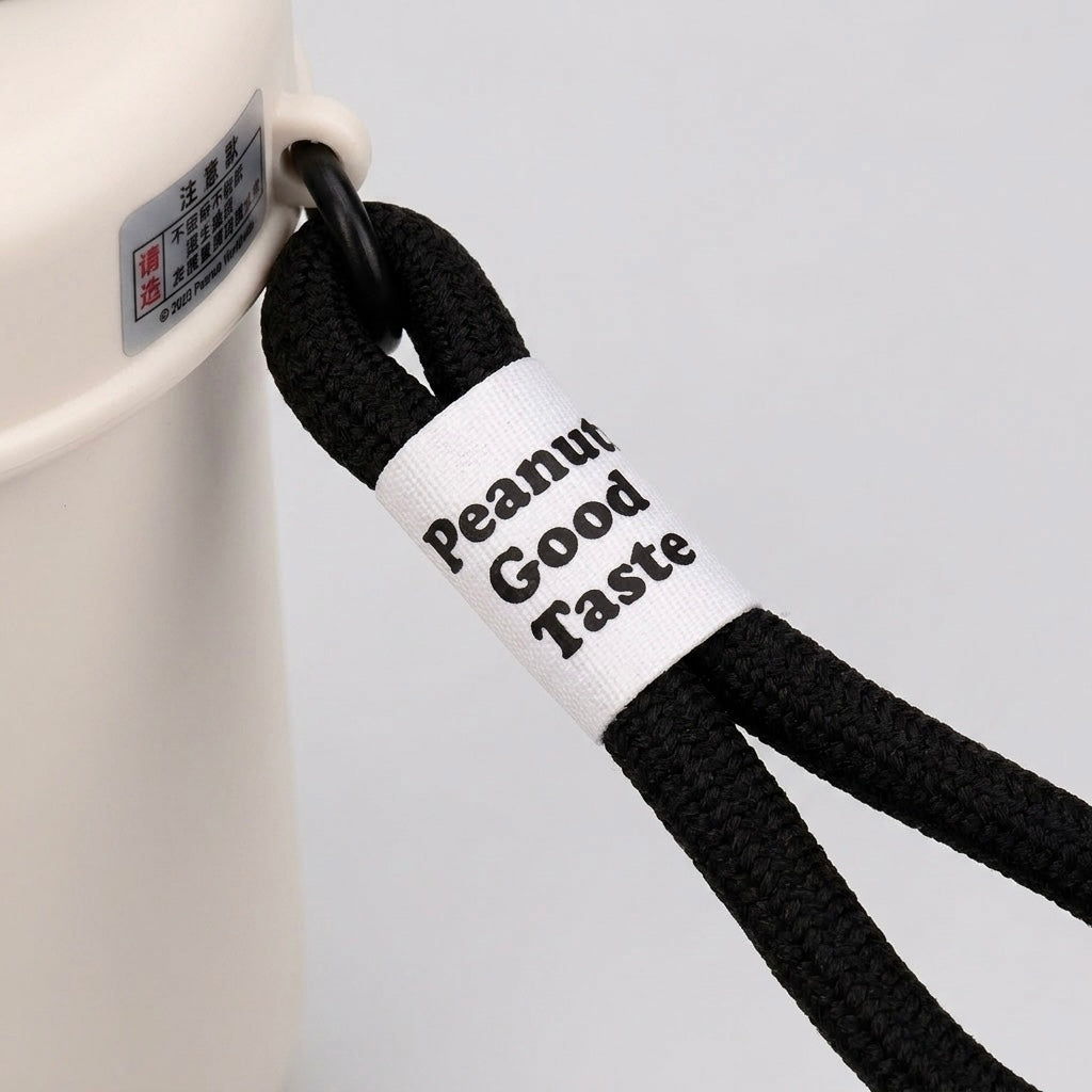 Coffee Cup 400 ml | Acero Inoxidable 316L | Con Pitillo, Correa y Figura Decorativa