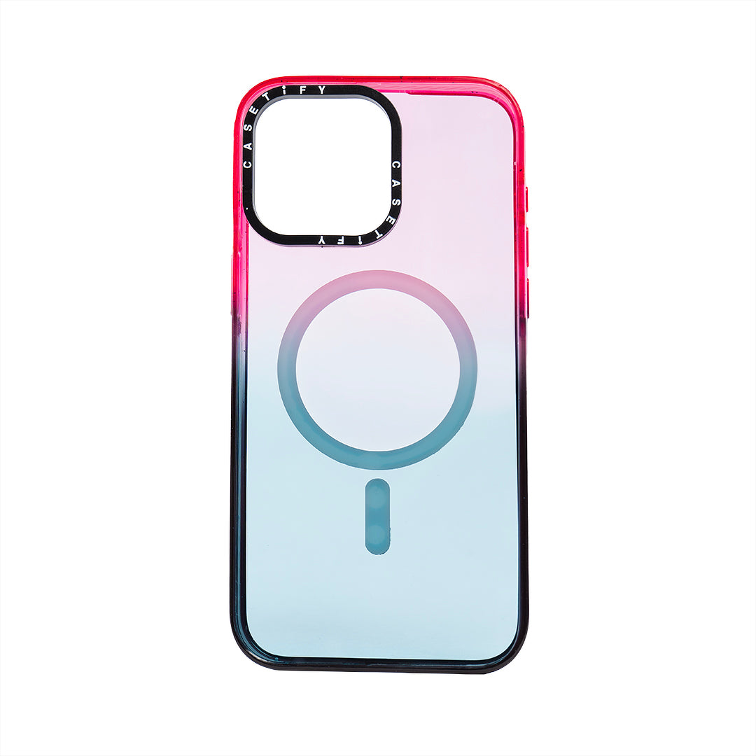 ESTUCHE MAGSAFE CASETIFY ROSADO CON NEGRO