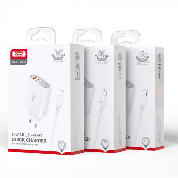 Cargador Xo L100 vista 2 - MyTechCell Colombia