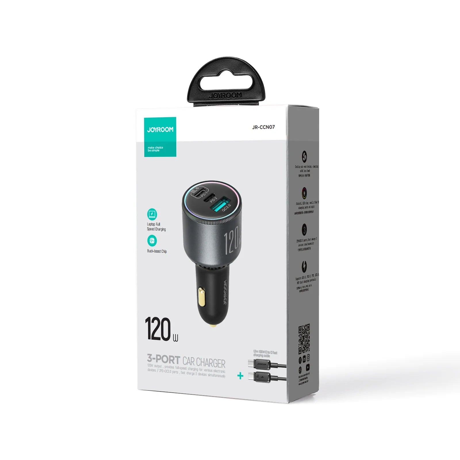 Pluying Joyroom JR CCN07 T.C-T.C vista 2 - MyTechCell Colombia