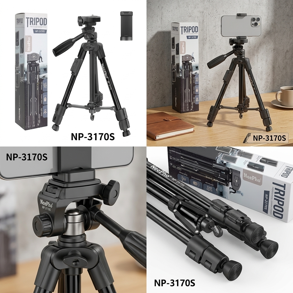 Trípode para Cámara y Celular NeePho NP-3170S con Control Bluetooth