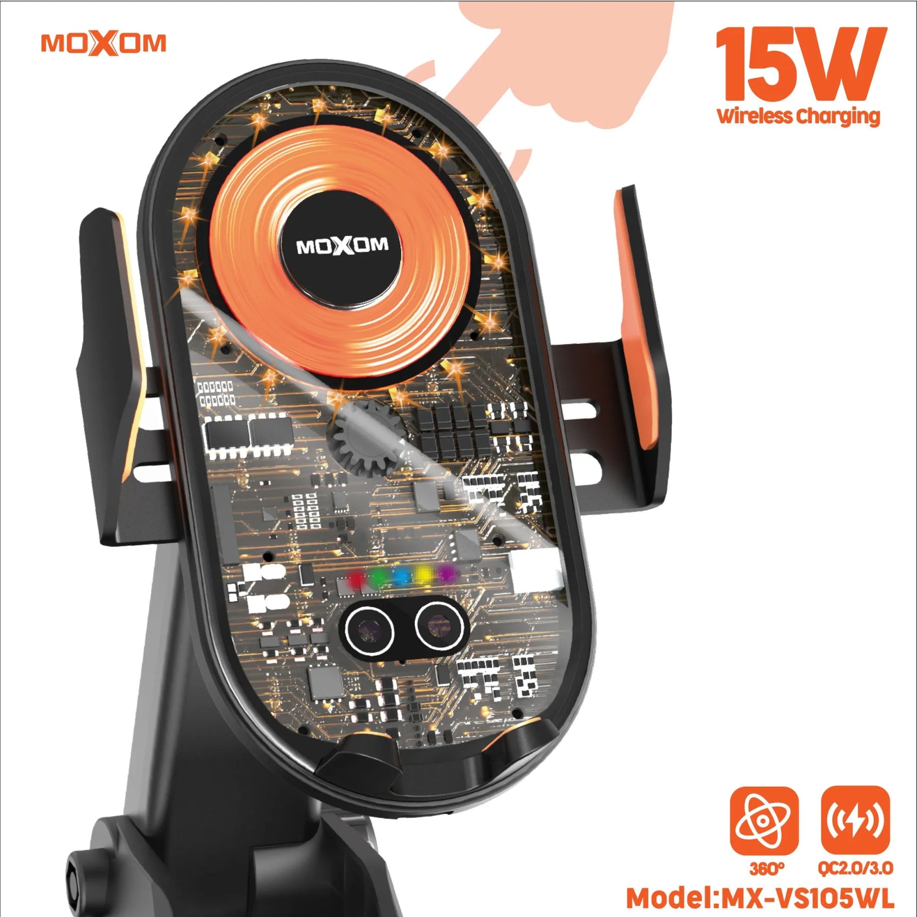 Soporte magnético MOXOM MX-VS105WL para celular - MyTechCell Colombia