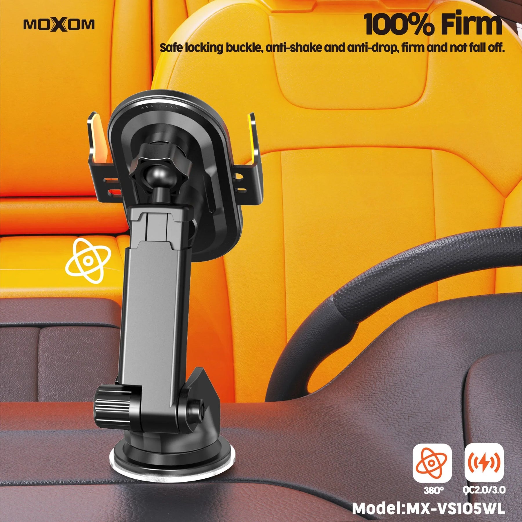 Soporte magnético MOXOM MX-VS105WL para celular - vista 3 - MyTechCell Colombia