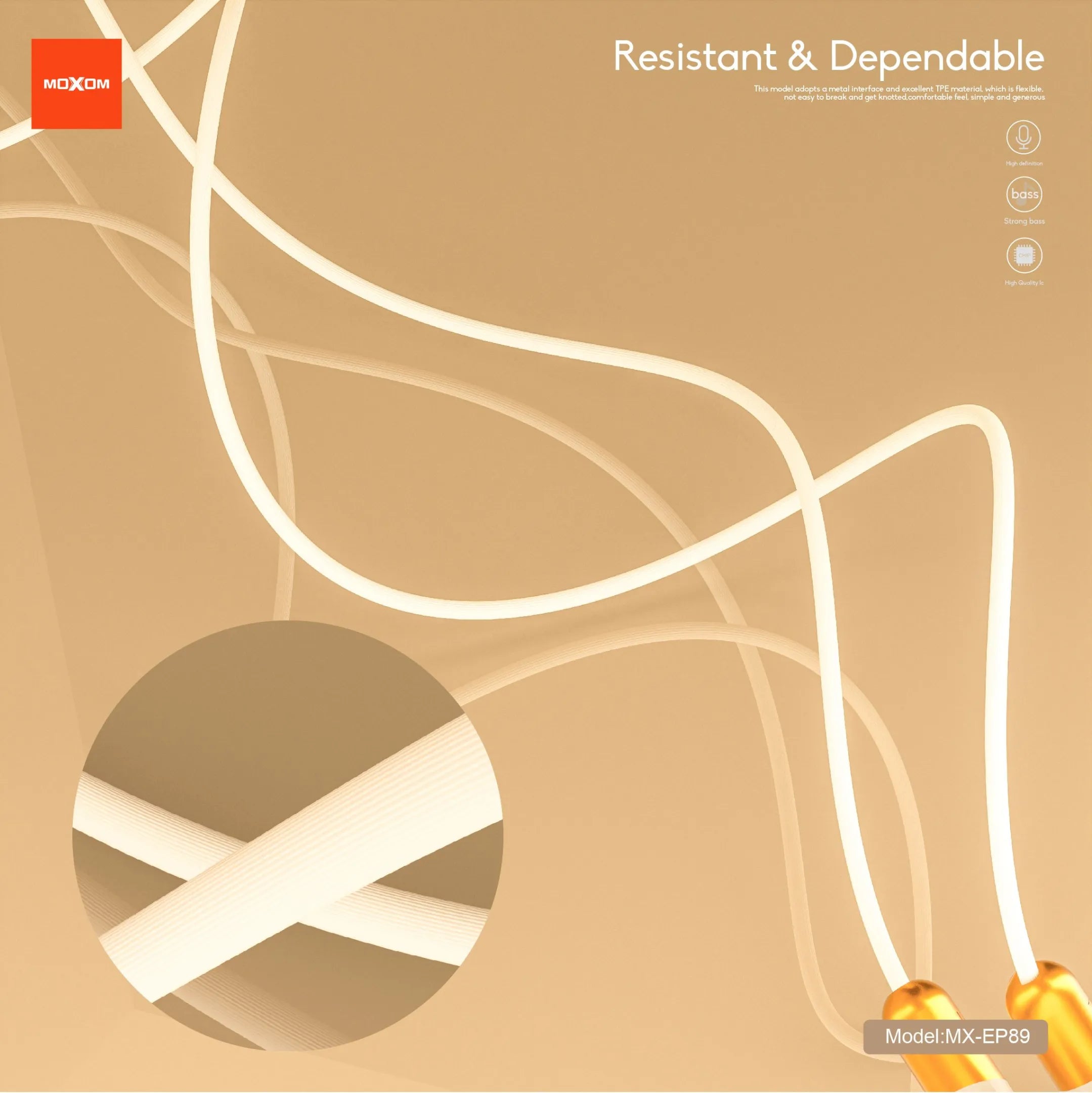 Audifonos Moxom EP89 Tipo C