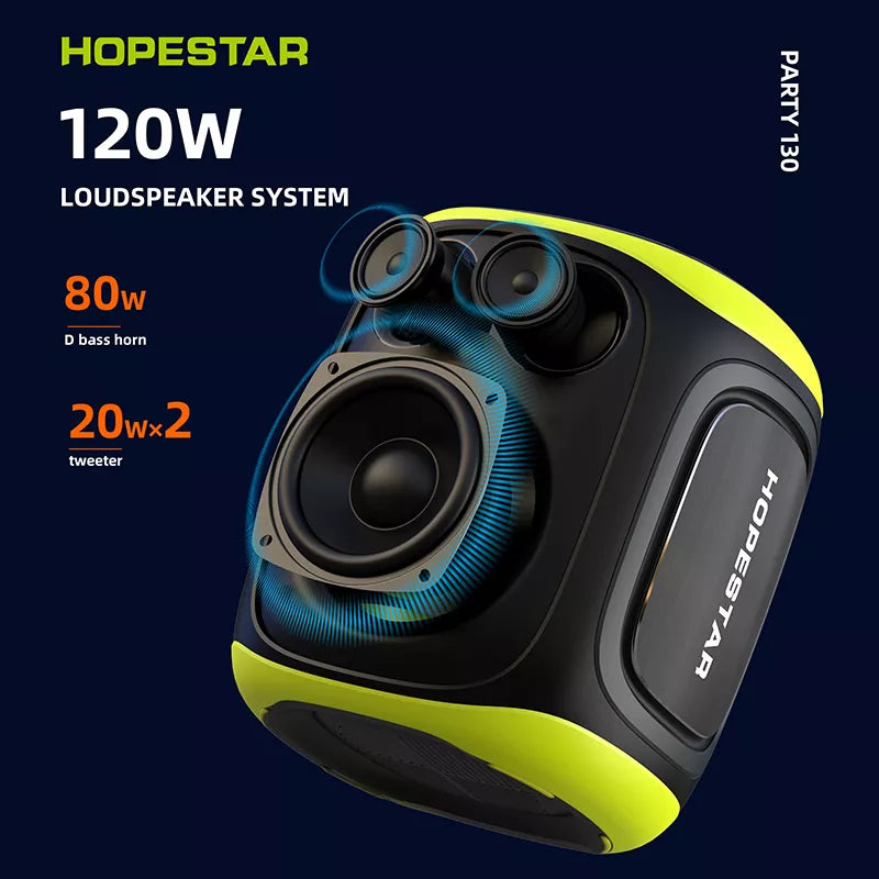 Parlante Hopstar Party 130 Negro/Verde vista 6 - MyTechCell Colombia
