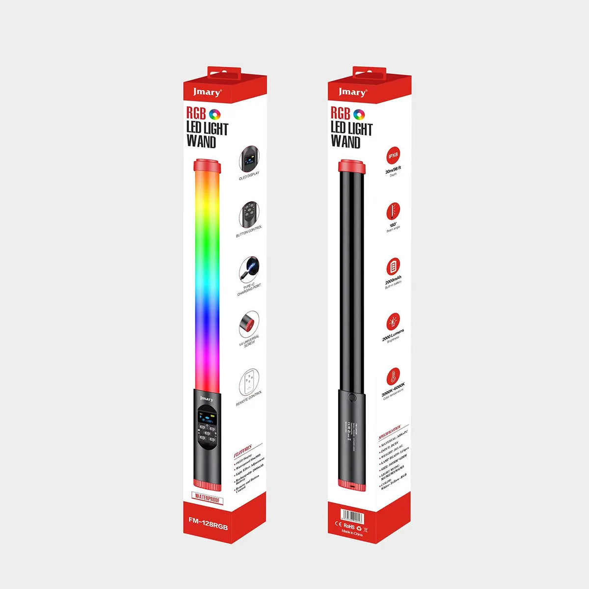 Barra De Luz Rgb Jmary FM128 vista 2 - MyTechCell Colombia