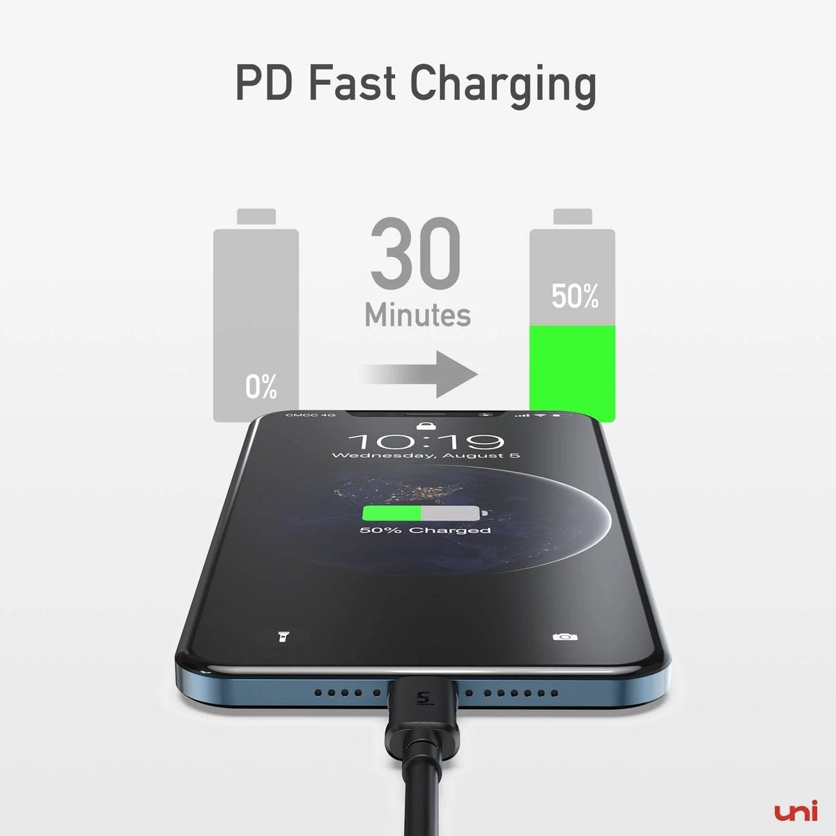 Cable Uni TC-Lightning vista 2 - MyTechCell Colombia