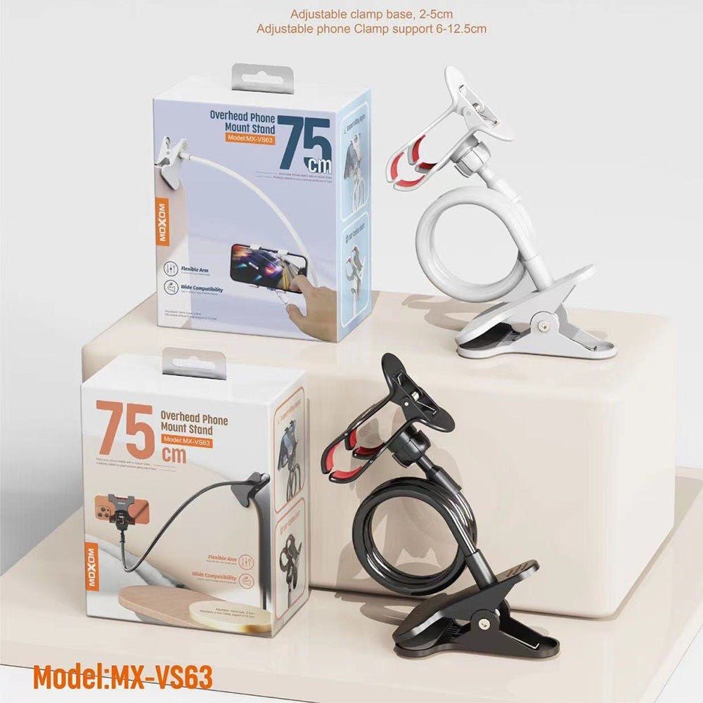 Soporte flexible MOXOM MX-VS63 para celular | Brazo de 75 cm - MyTechCell Colombia