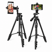 Trípode Profesional NeePho NP-3180S para Cámara y Celular | 136 cm | Aluminio | Cabezal de Liberación Rápida
