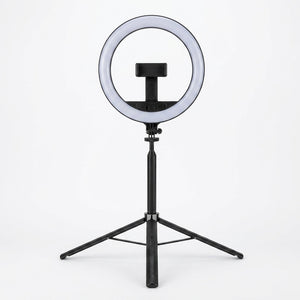 Aro de Luz LED NeePho L16 con Selfie Stick y Trípode | 1.60 m | Doble Luz | Bluetooth