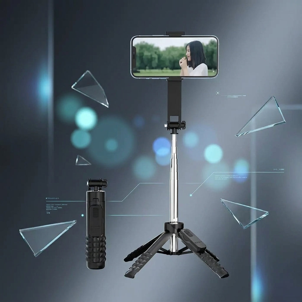 Selfie Stick NeePho NP-L8S | Trípode Integrado | Luz LED | Control Bluetooth Removible