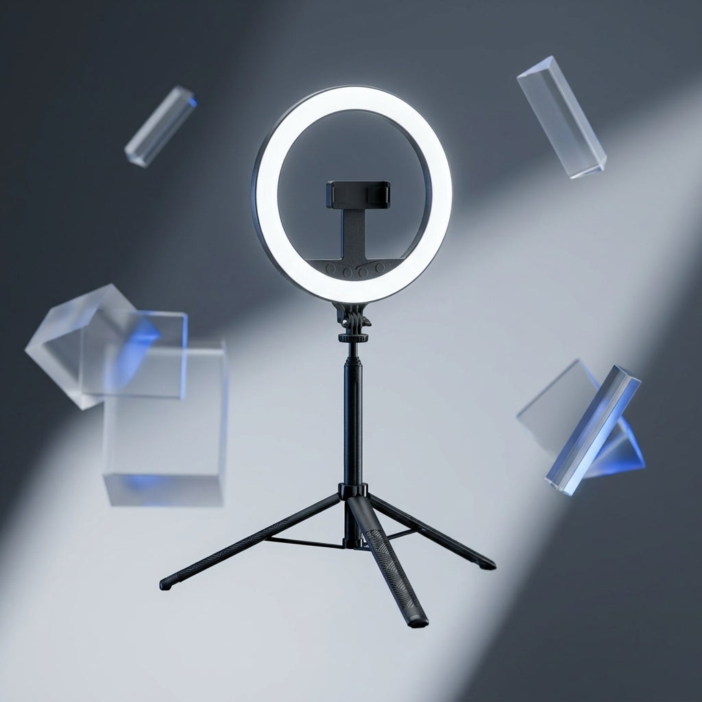 Aro de Luz LED NeePho L16 con Selfie Stick y Trípode | 1.60 m | Doble Luz | Bluetooth