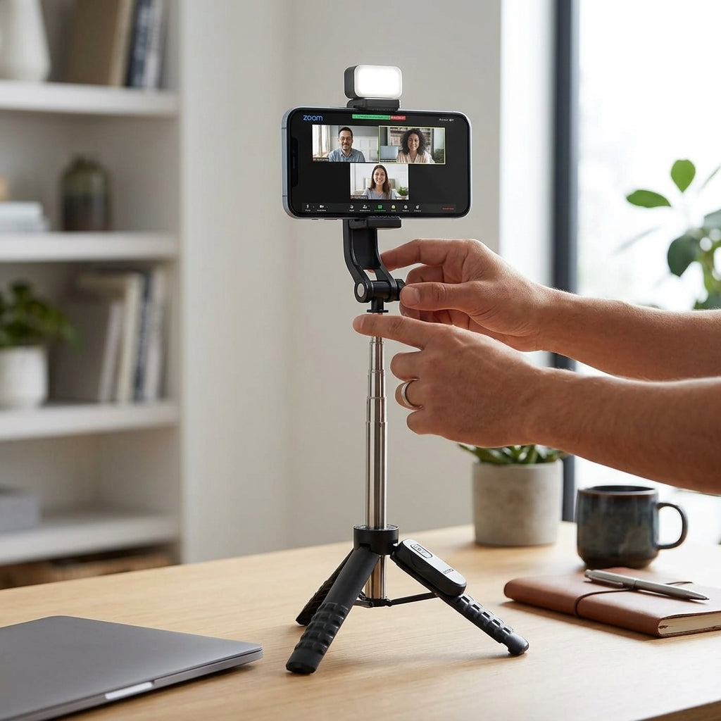 Selfie Stick NeePho NP-L8S | Trípode Integrado | Luz LED | Control Bluetooth Removible
