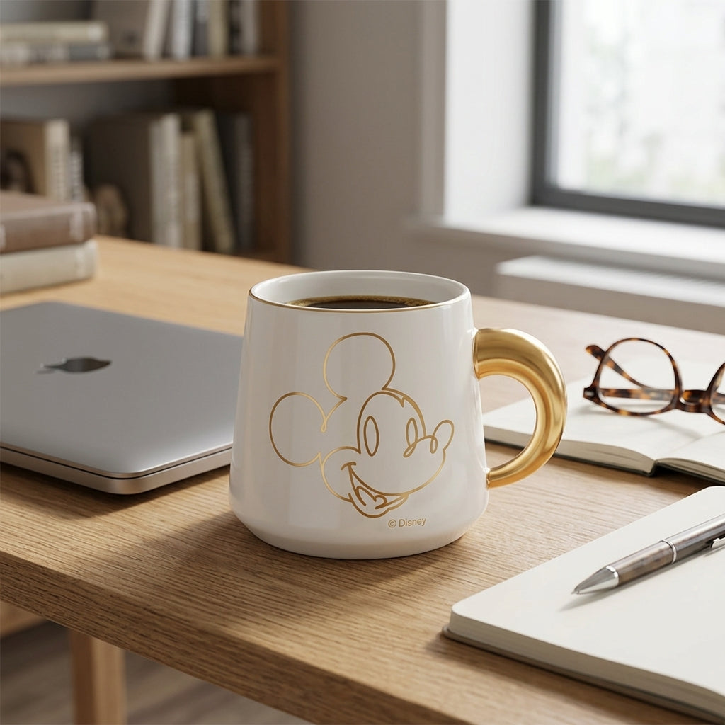 Vaso Ceramica Mickey Blanco