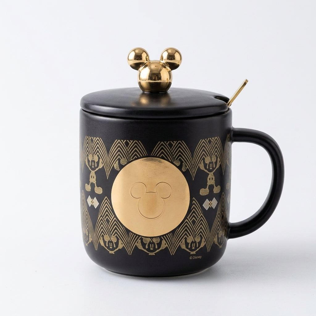 Vaso Ceramica Mickey Negro