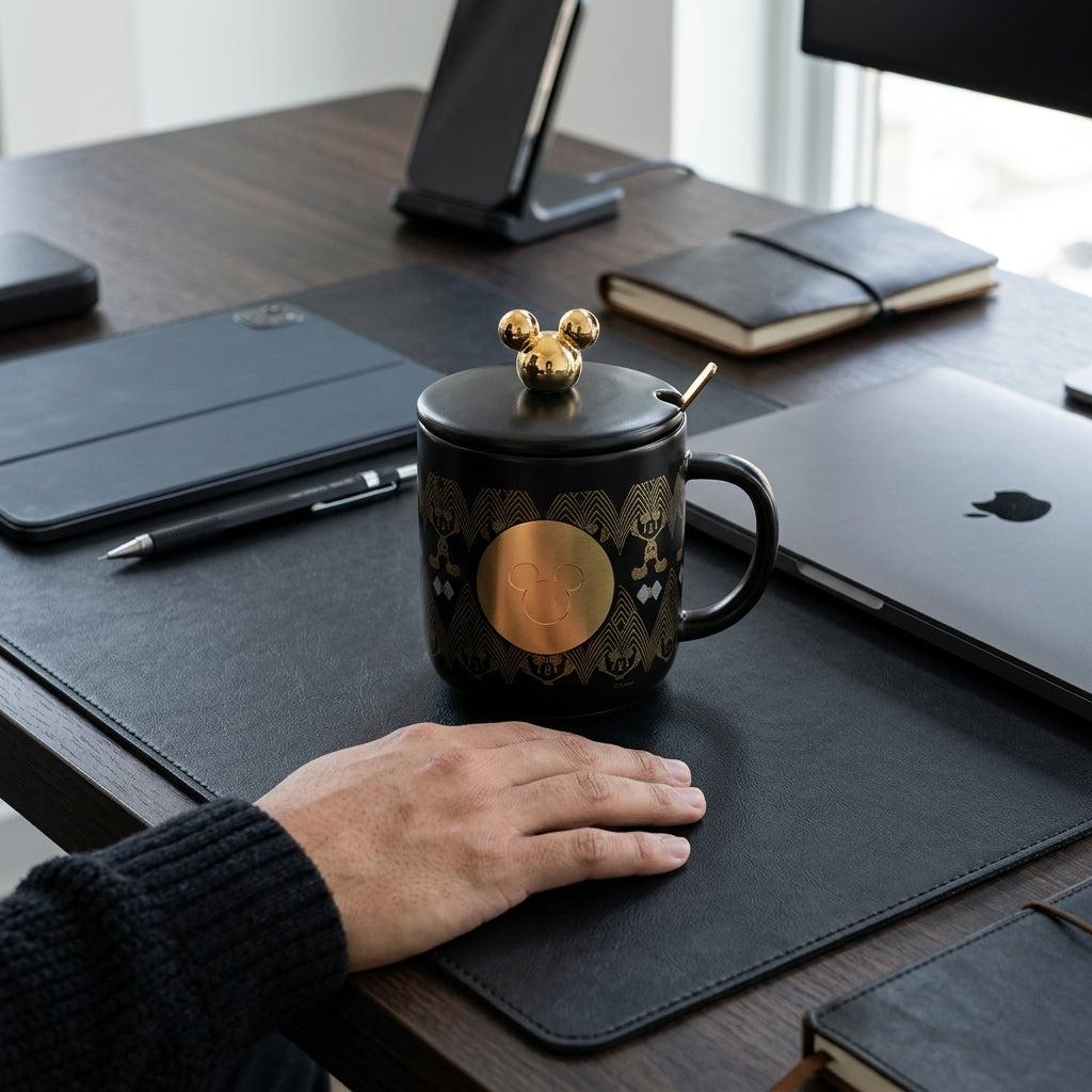 Vaso Ceramica Mickey Negro