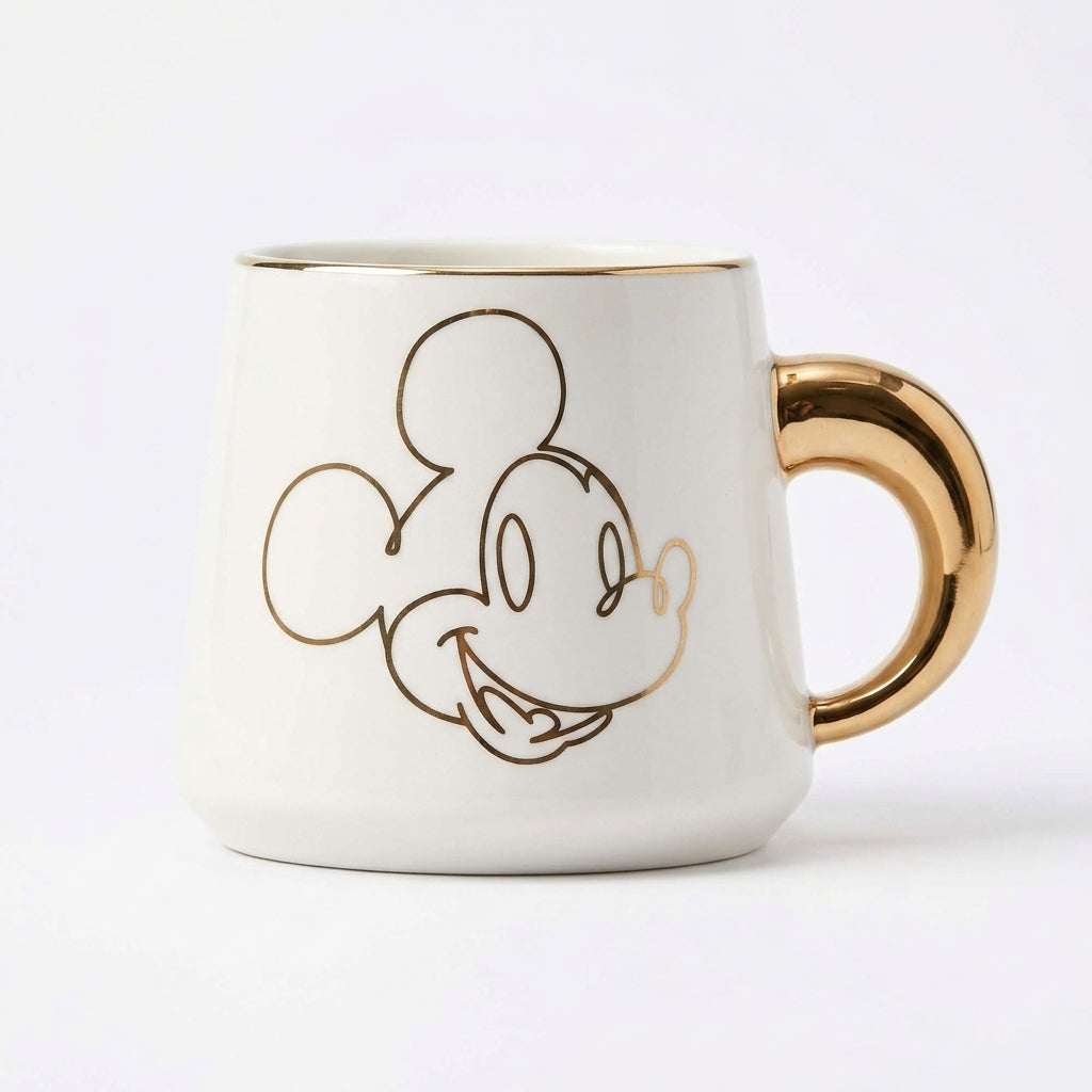 Vaso Ceramica Mickey Blanco