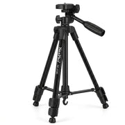Trípode Profesional NeePho NP-3180S para Cámara y Celular | 136 cm | Aluminio | Cabezal de Liberación Rápida