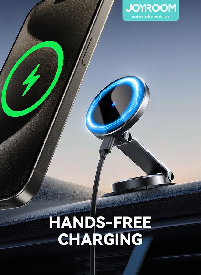 Holder Magnetico + Carga Joyroom JR Zs408 vista 2 - MyTechCell Colombia