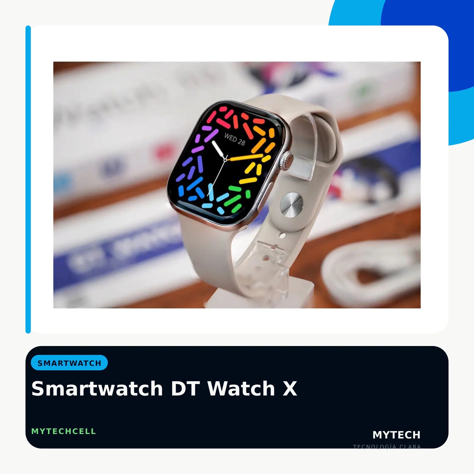 Smartwatch DT Watch X - imagen ecommerce 1:1 MyTechCell