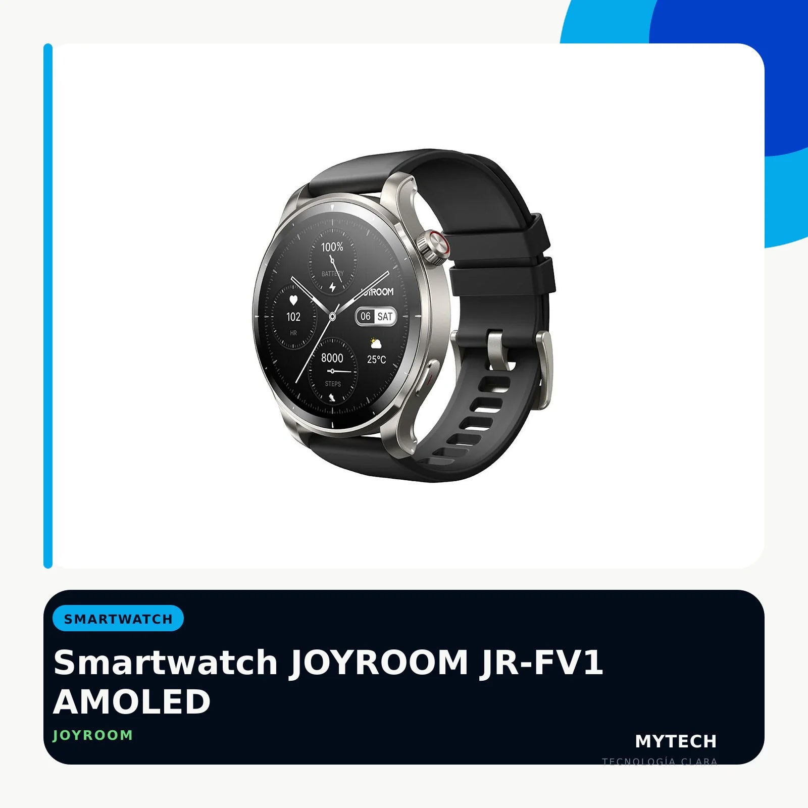 Smartwatch JOYROOM JR-FV1 AMOLED - imagen ecommerce 1:1 MyTechCell