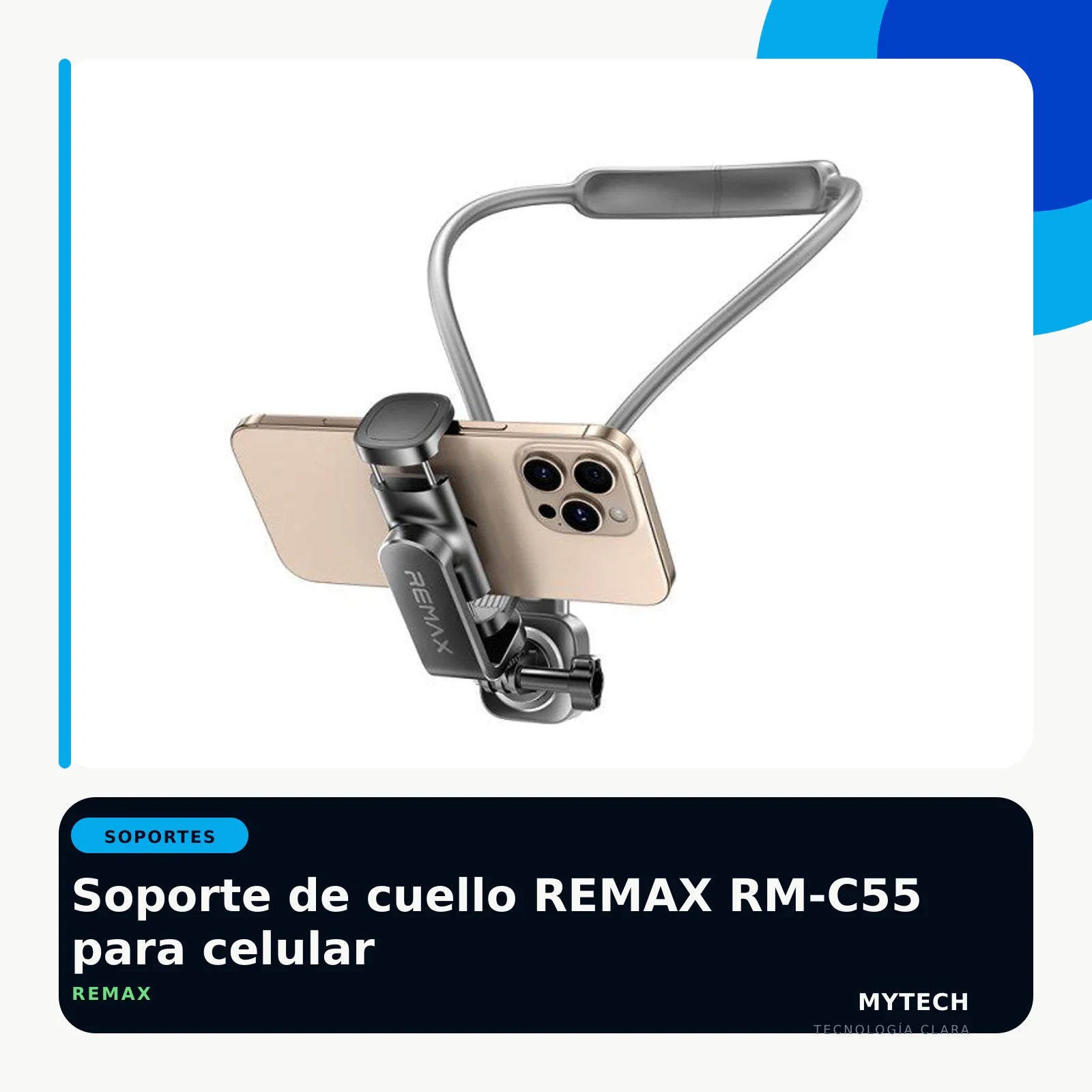 Soporte de cuello REMAX RM-C55 para celular - imagen ecommerce 1:1 MyTechCell