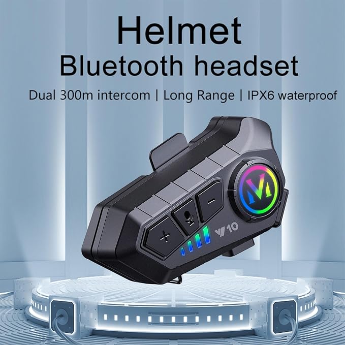 Intercom Bluetooth para Casco V10 2X (2 Unidades)