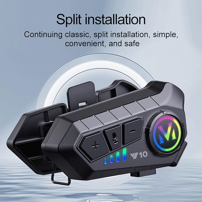 Intercom Bluetooth para Casco V10 2X (2 Unidades)