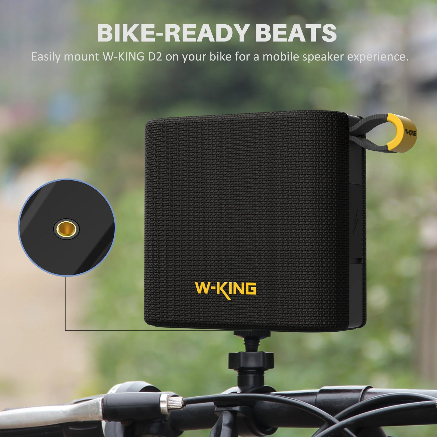 Parlante Wking D2 Soporte Bicicletea